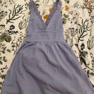 NWOT Abercrombie & Fitch blue scrunchie strap mini dress